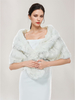 Poncho Cape Argent Femme