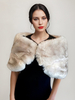 Poncho Cape Argent Femme