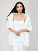 Poncho cape blanche pour femme