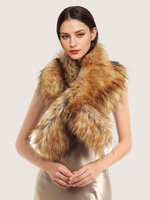 Poncho cape marron clair pour femme