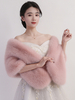Poncho Cape Rose Femme