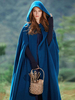 Poncho femme hiver long Poncho cap grande taille