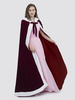 Poncho pour femme avec col orné et cape argentée