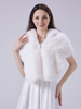 Poncho pour femme en similicuir marron clair