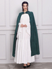 Ponchos de Noël pour femmes Cape vert foncé Polyester Costumes de vacances de Noël