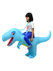 Porte-moi Carnaval Fantaisie Costume Drôle Costume Dragon Bleu Ciel Clair Unisexe Burlesque Polyester Combinaison Vacances Costumes