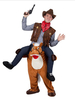 Portez-moi Costume Carnaval Cowboy Indiens Déguisements Halloween Unisexe Adultes Flanelle Drôle Costume Carnavals