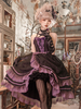 Pré vente robes lolita gothiques à lacets volants noir noir