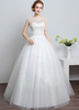 Princesse robe de mariée Ivoire Sweetheart Illusion décolleté découpe étage longueur robe de mariée avec strass fleurs