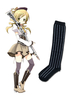 Puella Magi Madoka Magica Tomoe Mami Cosplay noir coton chaussettes hautes Anime Cosplay chaussettes