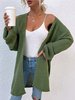 Pull Cardigan Femme en Maille avec Manches Longues Unicolore Cardigans Femme