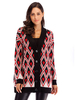 Pull Cardigans Imprimé Femme avec Manches Longues Bicolores Pull Femme