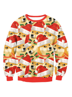 Pull de Noël Doge Sweatshirt Tops de Noël