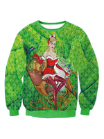 Pull De Noël Sweat Grand Format Tops Noël