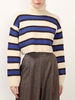 Pull en Côtelé Court à Col Montant avec Manches Longues Imprimé Pull Femme