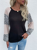 Pull en Côtelé Imprimé Femme à Col Rond avec Manches Longues Pull Femme