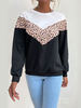 Pull en Côtelé Imprimé Femme à Col Rond avec Manches Longues Pull Femme