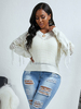 Pull en Maille Femme Hiver à Col V avec Manches Longues avec Les Franges Creusants Unicolore Pull en Maille Femme Hiver