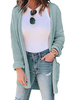 Pull Femme Cardigans Pulls à manches longues vert clair