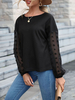 Pull Femme Décontracté à Col Rond avec Manches Longues Amples Unicolore