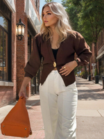 Pulls Cardigans Col V Un Bouton Manches Longues Printemps Vêtements Dextérieur Décontractés Pour Femmes 2025
