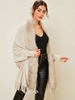Pulls Cardigans Femme Abricot Léger Manches Longues