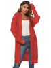 Pulls Cardigans orange femmes manches longues col en V longues Pulls