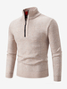 Pulls Homme Maille Col Montant Zipper Confortable Chaud Hiver