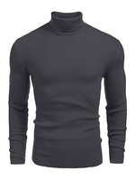Pulls Homme Pulls Tricots Col Haut Oversize Marine Foncé Noir