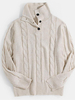 Pulls Hommes Col Haut Hiver Abricot Profond Simple Chic Vêtements