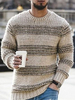 Pulls pour hommes Pulls pour hommes Tricots Jewel Neck Color Block Printemps Gris Gris