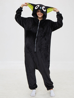 Pyjama chat Kigurumi Carnaval Onesie Luoxiaohei dessin animé flanelle noire pour adulte hiver vêtements de nuit Animal Costume Carnaval Halloween