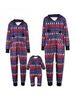 Pyjama de Famille Femmes Noël 2021 Violet Imprimé Motif Combinaisons Déguisements Noël