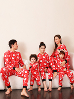 Pyjama De Famille Noël Combinaison À Motif De Noël Enfant Bébé Adulte