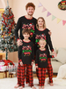Pyjama de Noël assorti pour toute la famille Pantalon à motifs de Noël en polyester pour bébé