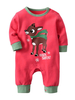 Pyjama de noël bébé rouge coton enfants barboteuse Déguisements Halloween