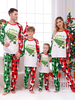Pyjama de Noël blanc assorti pour toute la famille motif de Noël pour adultes et enfants