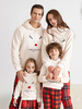 Pyjama de Noël en famille Motif à carreaux en polyester Eric White Pants Top Ensemble 2 pièces