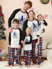 Pyjama de Noël en famille pour bébé et adulte haut et pantalon en polyester à motifs de Noël
