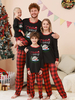 Pyjama de Noël familial assorti Pantalon à motifs de Noël pour bébé et couple