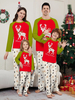 Pyjama de Noël familial assorti pour adulte et enfant haut et pantalon à motifs de Noël en polyester