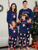 Pyjama de Noël pour la famille ensemble assorti à manches longues vêtements de détente