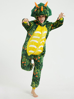 Pyjama Dinosaure Kigurumi Pour Costumes Kigurumi En Polyester Vert Adulte