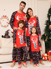Pyjama Familial Noël Ensemble Manches Longues Enfants Adultes
