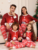 Pyjama Familial Noël Ensemble Manches Longues Enfants Adultes