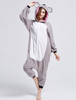 Pyjama Kigurumi Carnaval Koala Onesie Snuggie molleton gris animaux vêtements de nuit pour adulte Déguisements Halloween