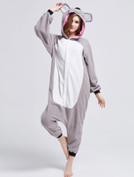 Pyjama Kigurumi Carnaval Koala Onesie Snuggie molleton gris animaux vêtements de nuit pour adulte Déguisements Halloween
