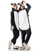 Pyjama Kigurumi Carnaval Onesie flanelle deux ton Animal grenouillères Couple Costume Carnaval de singe Déguisements Halloween