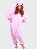 Pyjama Kigurumi Carnaval Stitch Onesie rose flanelle vêtements de nuit pour les adultes Déguisements Halloween