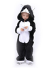 Pyjama Kigurumi Onesie Enfants Cadeaux Noël Costume De Pyjama De Chat Noir En Polyester